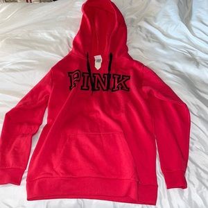 Red Victoria Secret Pink Hoodie